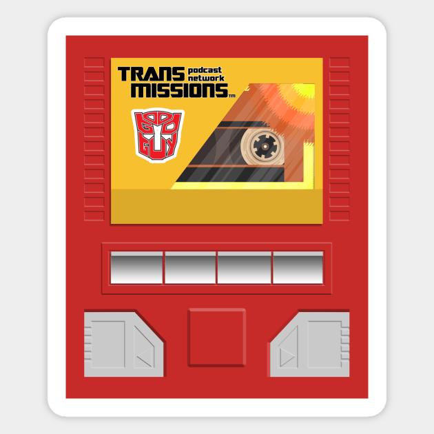 TransMissions BoomBox Man Sticker by TransMissions Podcast